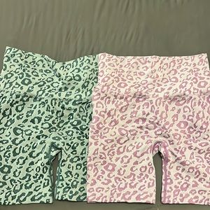 Animal print shorts